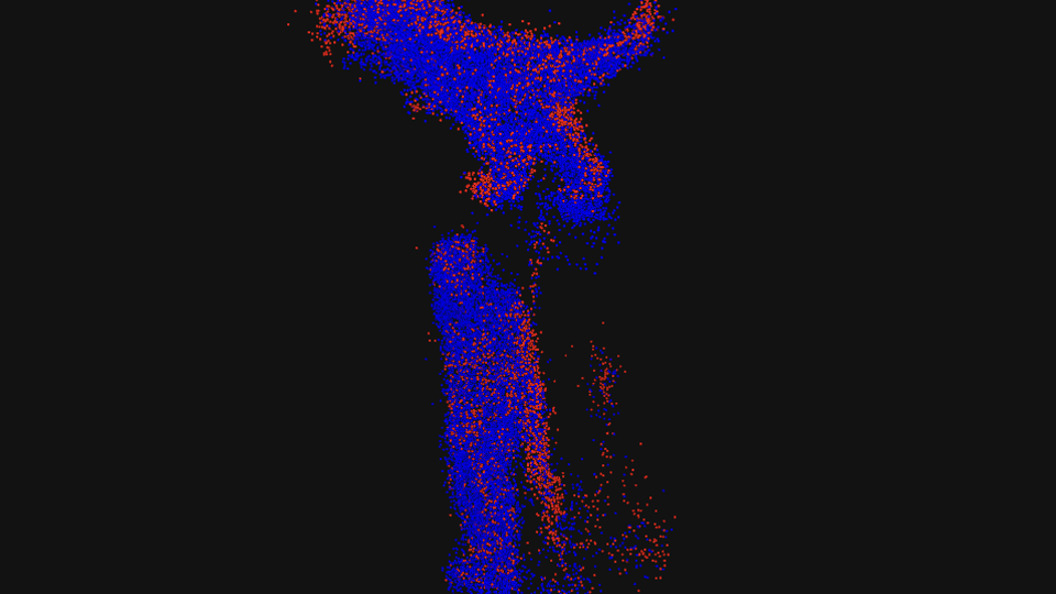 Rigid and transient Gaussian dot rendering.